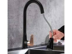 Grifo Para Cocina Rea Mild Black/Rose Gold