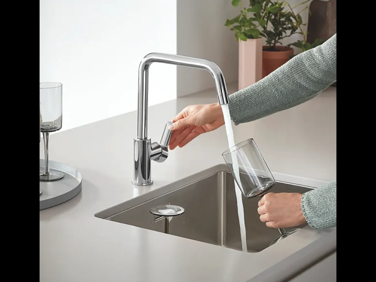 GROHE Start 2021 grifo de cocina monomando caño alto cromo