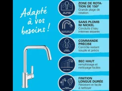 GROHE Start 2021 grifo de cocina monomando caño alto cromo