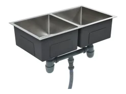 Hicksville Fregadero de cocina hecho a mano acero inoxidable