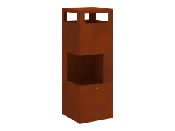 Hoguera Marrón 35 x 35 x 100 cm Acero
