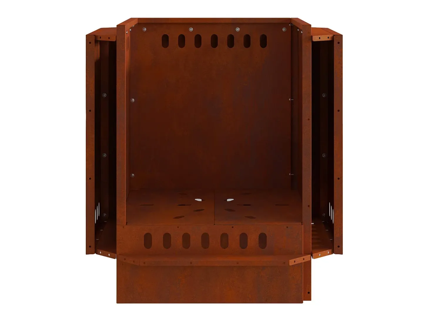 Hoguera Sin Humo Marrón 48 x 48 x 51 cm Acero autopatinable
