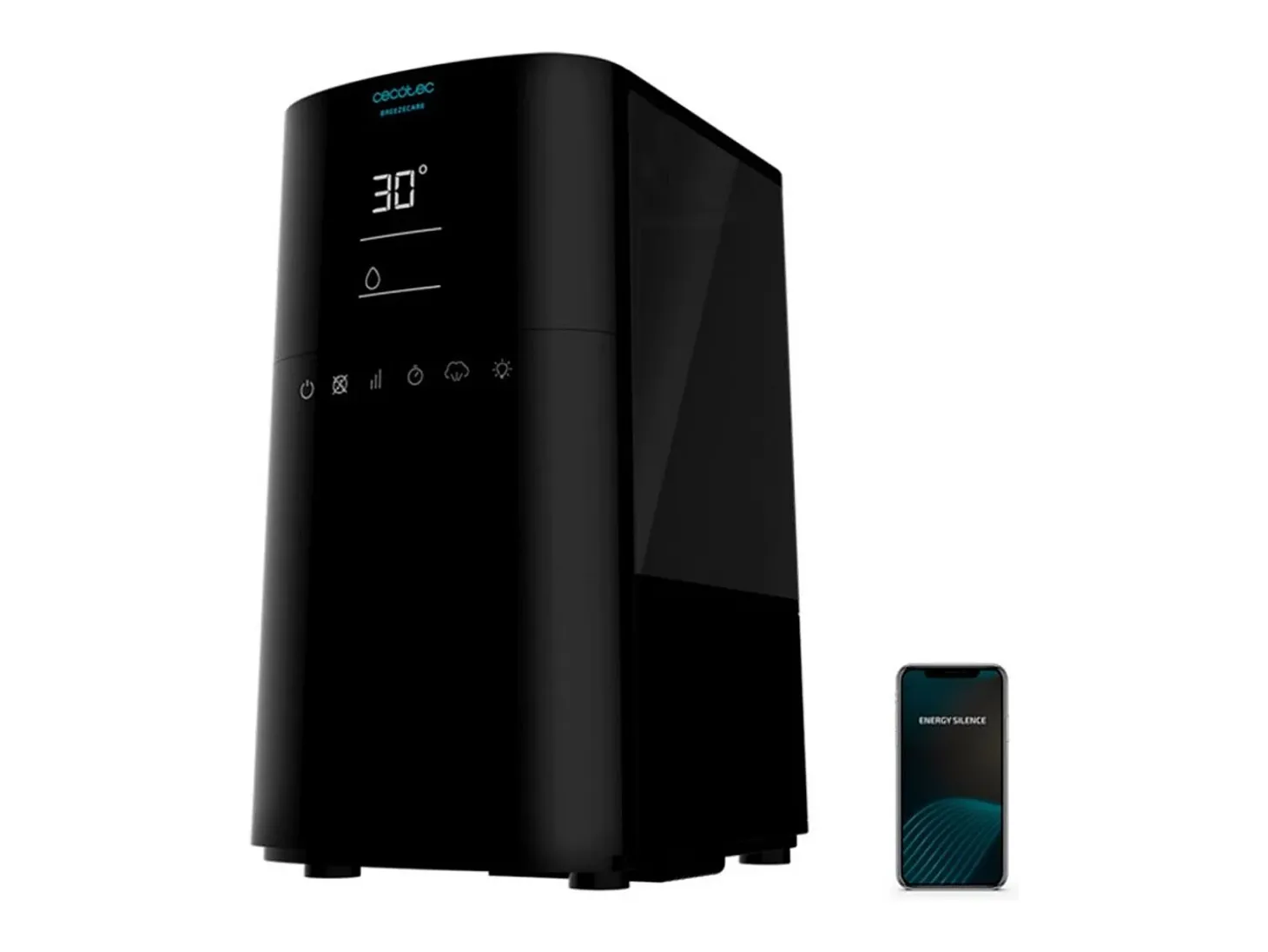 Humidificador Cecotec BreezeCare 4000 Connected 6L 110W WiFi mando a distancia negro
