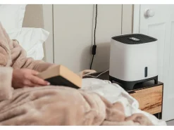 Humidificador evaporativo Meaco Armin® 680 ml – Aire saludable, alivia las alergias, silencioso, sin cal, ideal para el hogar