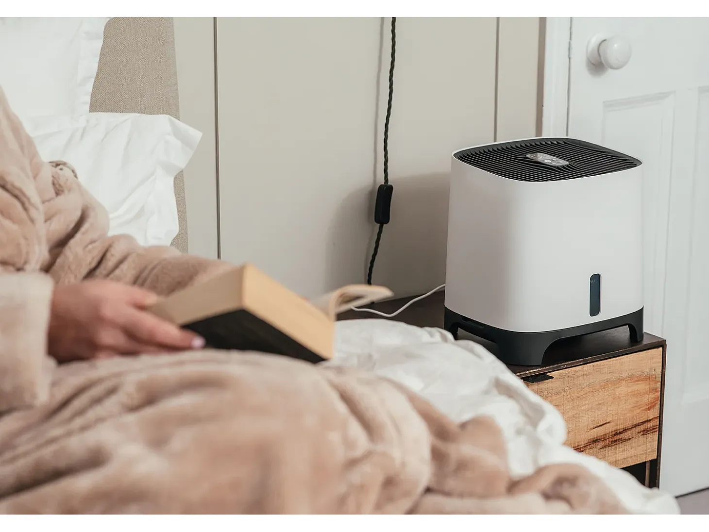 Humidificador evaporativo Meaco Armin® 680 ml – Aire saludable, alivia las alergias, silencioso, sin cal, ideal para el hogar