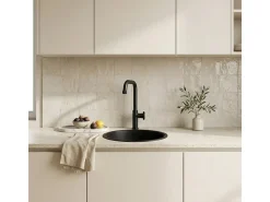 Indus mezclador para fregadero negro mate Essebagno