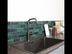 Indus mezclador para fregadero gris metalizado Essebagno