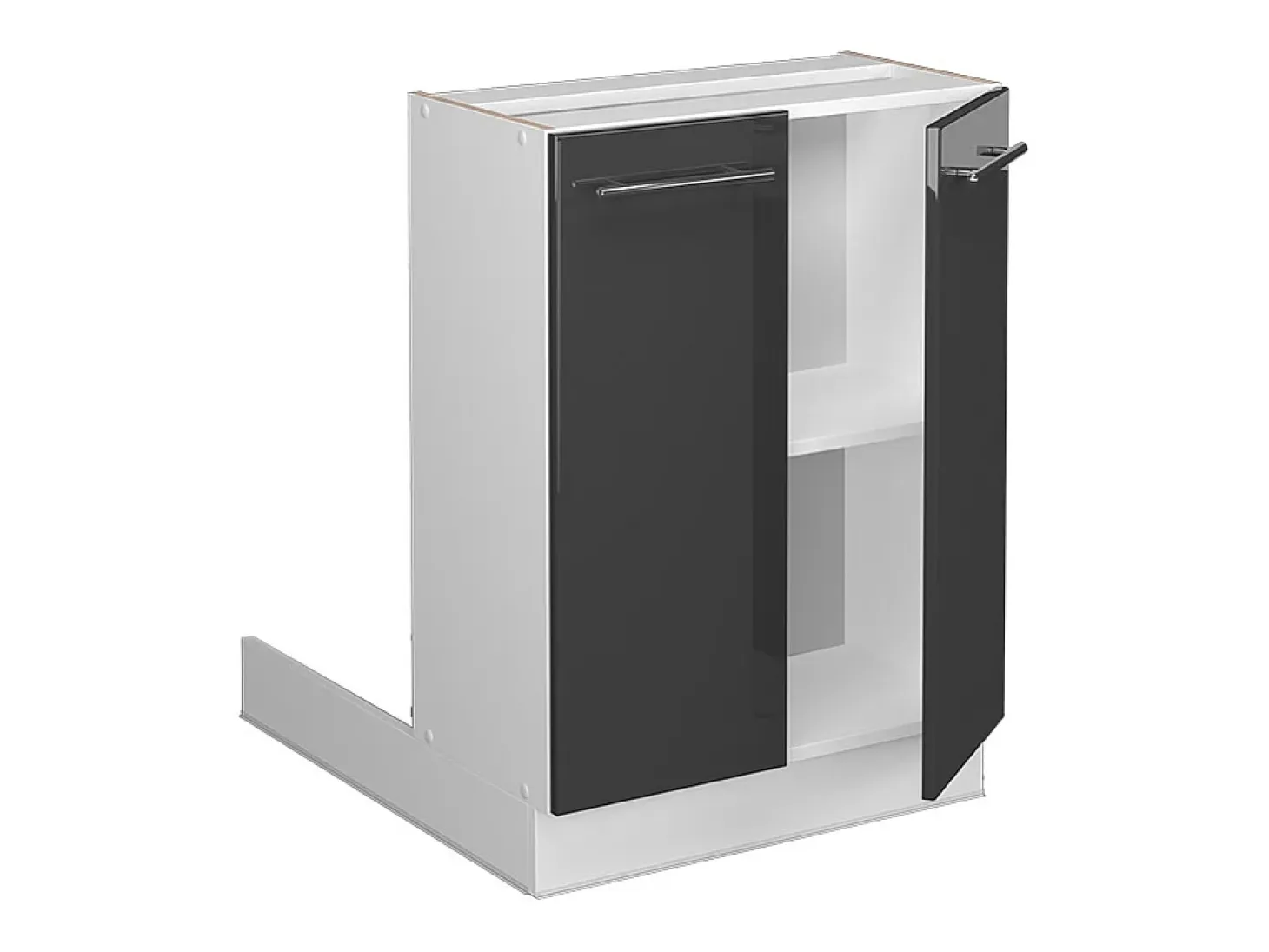 Isla de cocina antracita alto brillo 60x30x82 fame-line