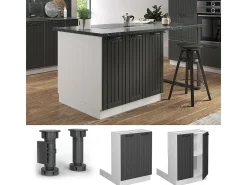 Isla de cocina antracita casa de campo 60x30x82 fame-line