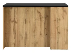 Isla de cocina con almacenaje - Negro y Natural - MEILI