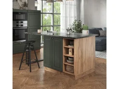 Isla de cocina green-gold country/gold power roble 90x60x82 fame-line