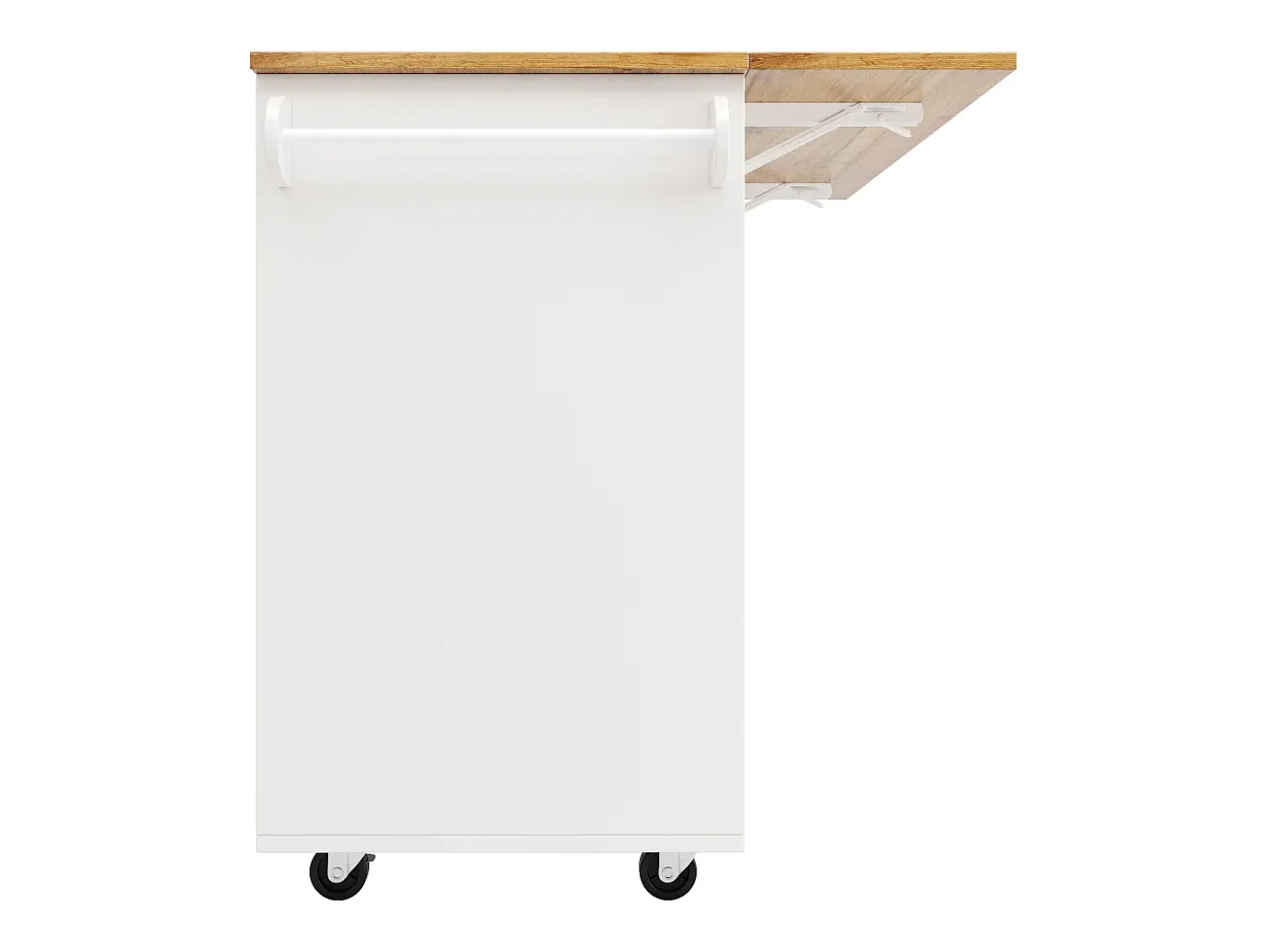 Isla de cocina moderna, mueble de almacenaje multifuncional, MDF jaspeado blanco, patas metálicas cruzadas (137,5x40x95,6 cm)