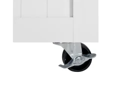 Isla de cocina móvil 140x40x92cm - encimera extensible - espacio de almacenamiento multifuncional - blanco
