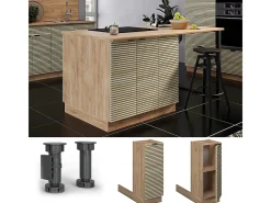 Isla de cocina panel de roble 30x70x82 fame-line