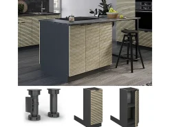 Isla de cocina panel de roble 30x70x82 fame-line