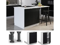 Isla de cocina rayas negras 60x30x82 fame-line