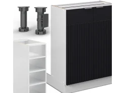 Isla de cocina rayas negras 90x60x82 fame-line