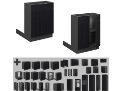 Isla de cocina rayas negras 60x70x82 fame-line