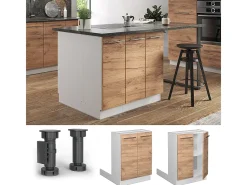 Isla de cocina roble dorado 60x30x82 fame-line