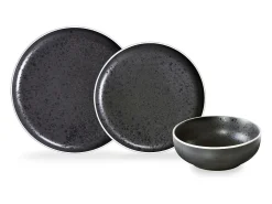 Juego de 6 Platos Planos Aster Granit 26 cm - Médard de Noblat