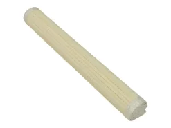 Juego de 6 posavasos de bambú hechos a mano, 30 x 45 cm, naturales y duraderos con soporte antideslizante