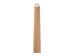 Juego de 2 sillas - Patas de metal - Cojines de polipiel - Beige-marrón