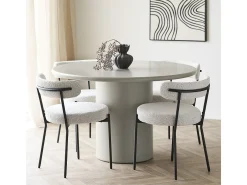 Juego de 2 Sillas Badalona, Blanco, 49,5x47x72,5 cm, Kendra Home