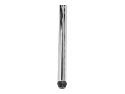 Juego de 2 sillas con patas de metal plateado - Terciopelo beige