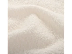 Juego de 2 sillas con patas de metal dorado - Tela Teddy Beige