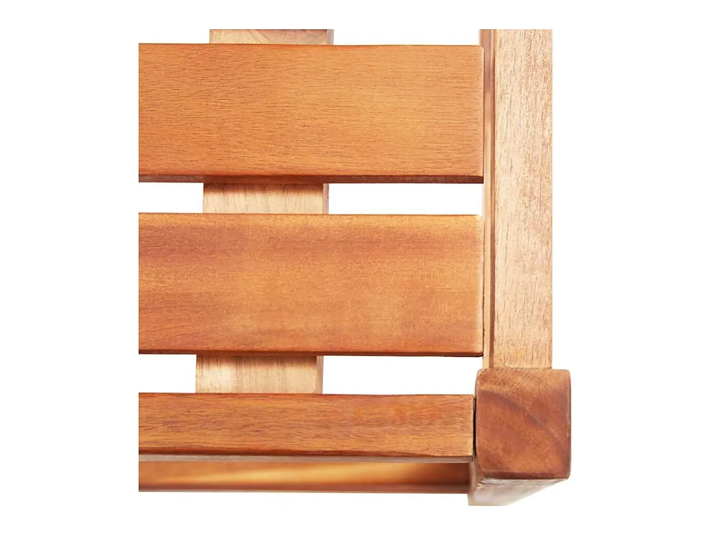 Juego de 2 sillas de bar de madera maciza de acacia