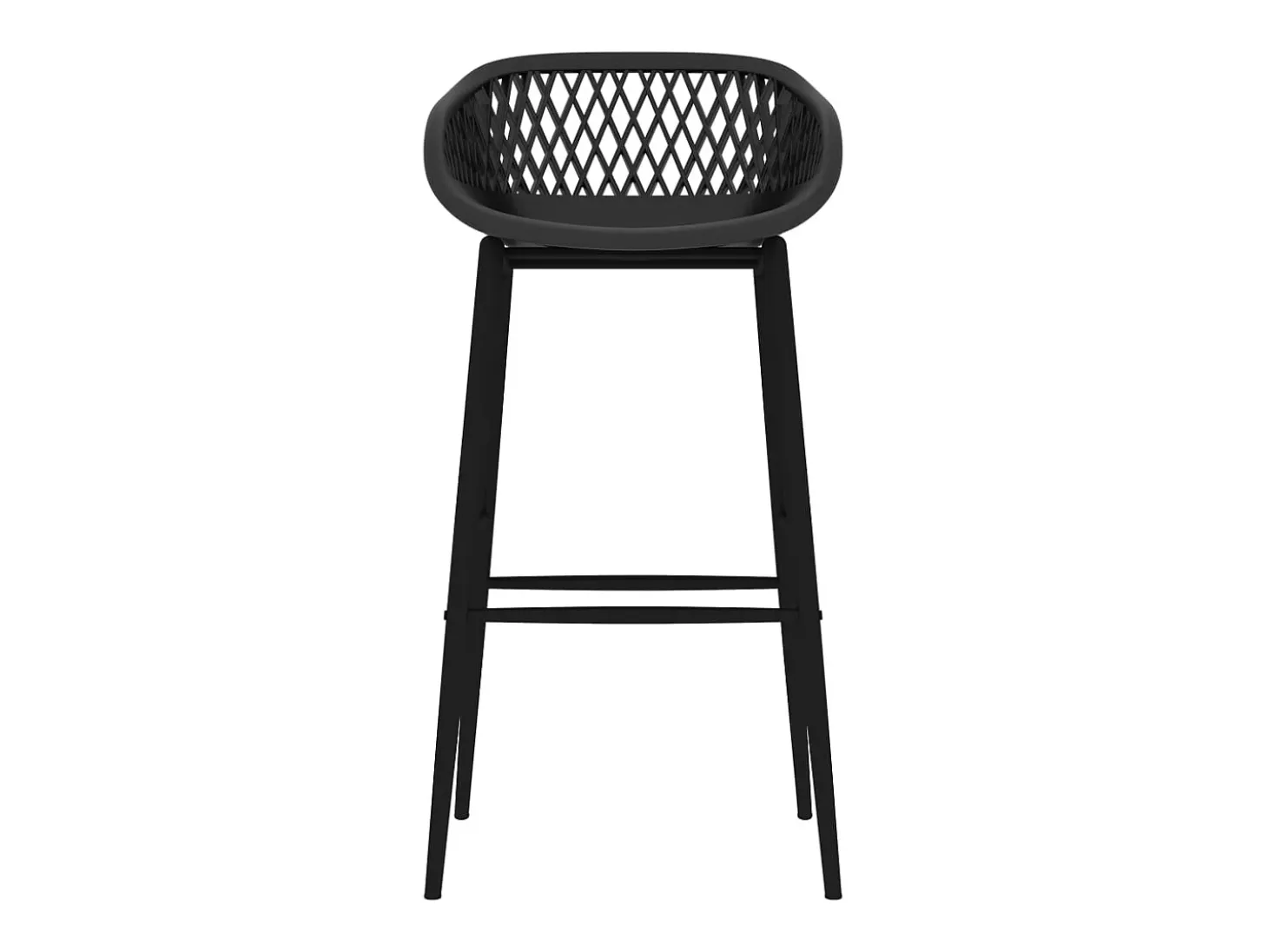 Juego de 4 sillas de bar negras
