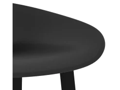 Juego de 4 sillas de bar negras