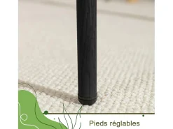 Juego de 2 sillas de cocina modernas con respaldo de ratán, patas de metal, color negro