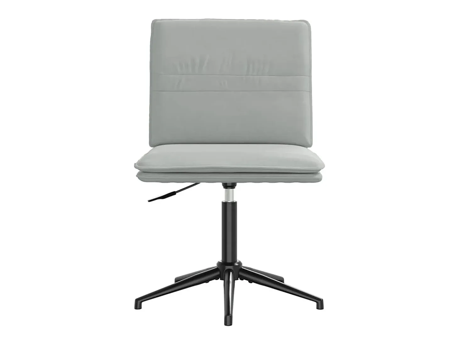 Juego de 2 sillas de comedor en terciopelo gris claro