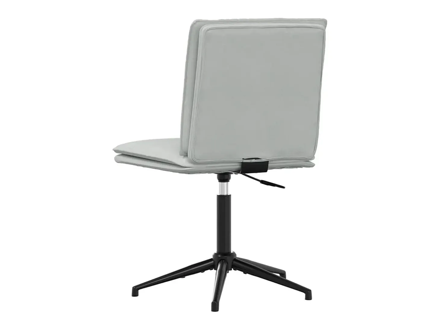 Juego de 2 sillas de comedor en terciopelo gris claro