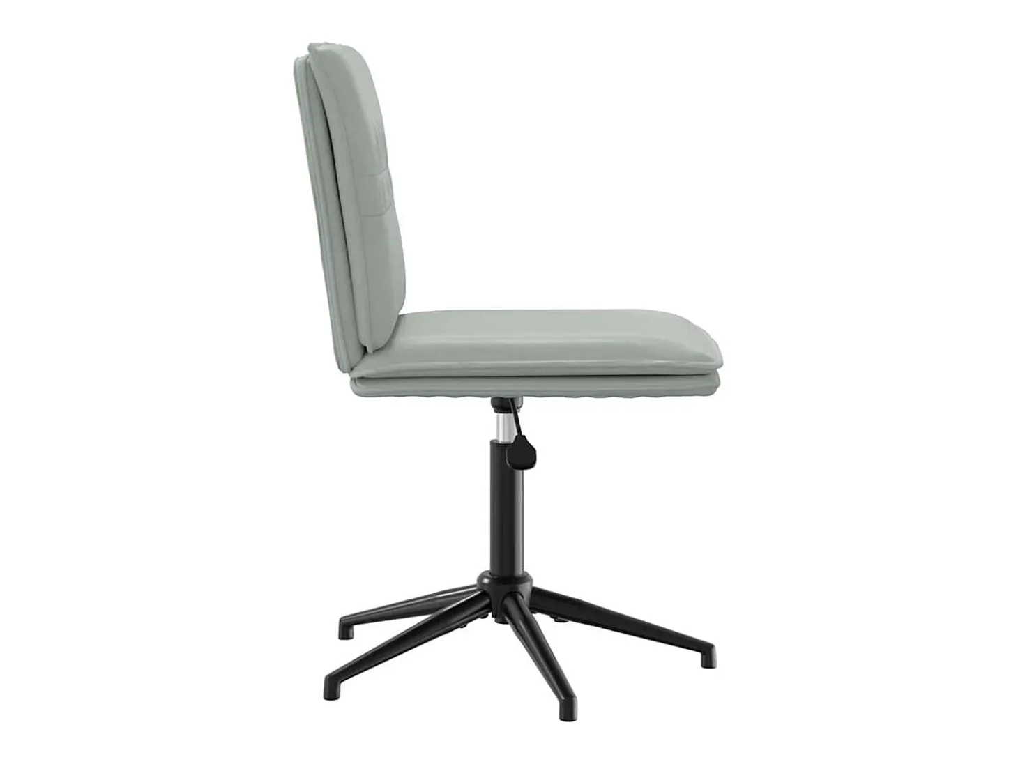 Juego de 2 sillas de comedor en terciopelo gris claro
