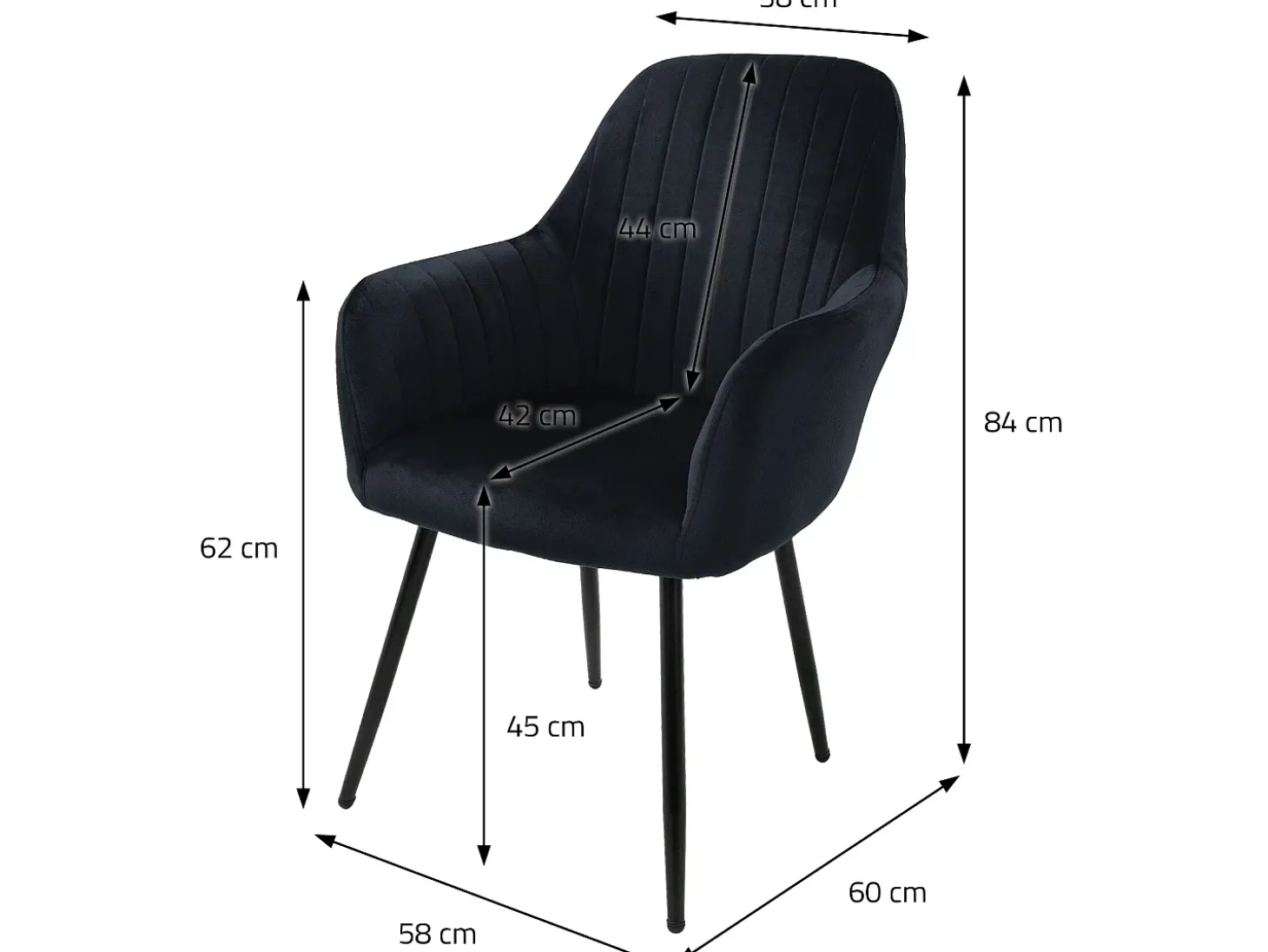 Juego de 2 sillas de comedor sillas de salón silla de cocina silla tapizada terc