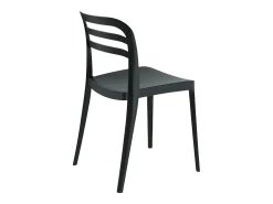Juego de 4 sillas de comedor negras "Guapa" en polipropileno cm 50x51 82h