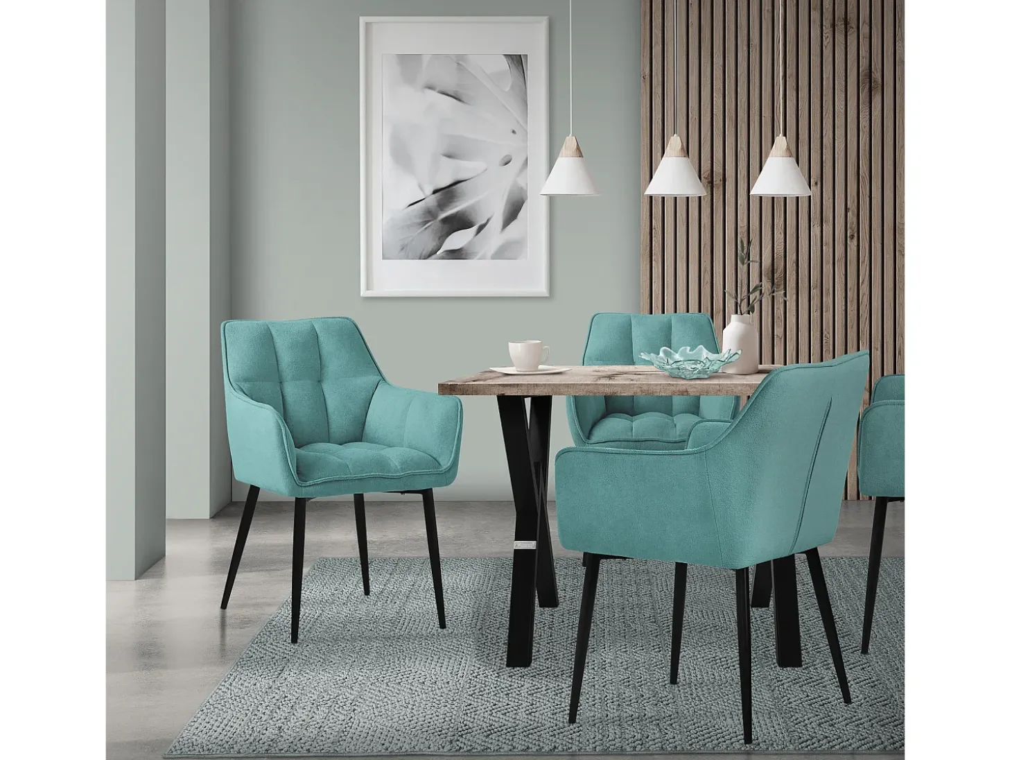 Juego de 2 sillas de comedor Silla de salón Silla de cocina Sillón Silla de dise