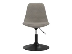 Juego de 4 Sillas de comedor giratorias terciopelo gris claro ES960831