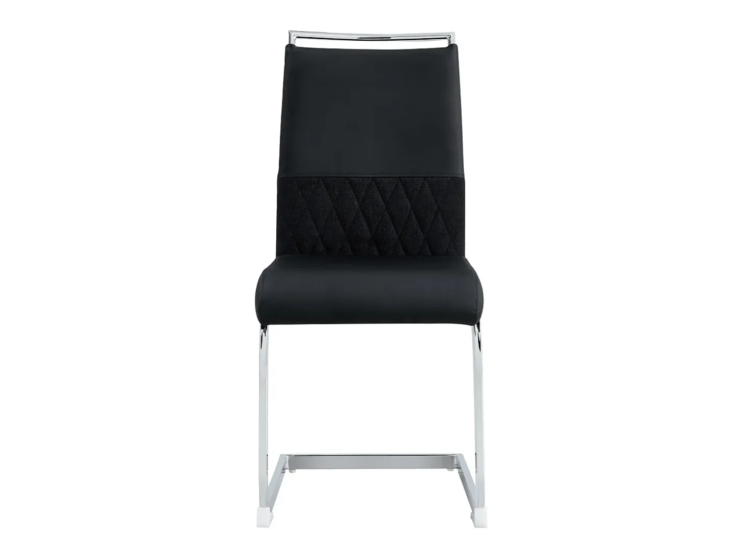 Juego de 6 sillas de comedor modernas con respaldo alto y patas tapizadas, respaldo de rayas cruzadas para comedor, cocina y oficina, color negro