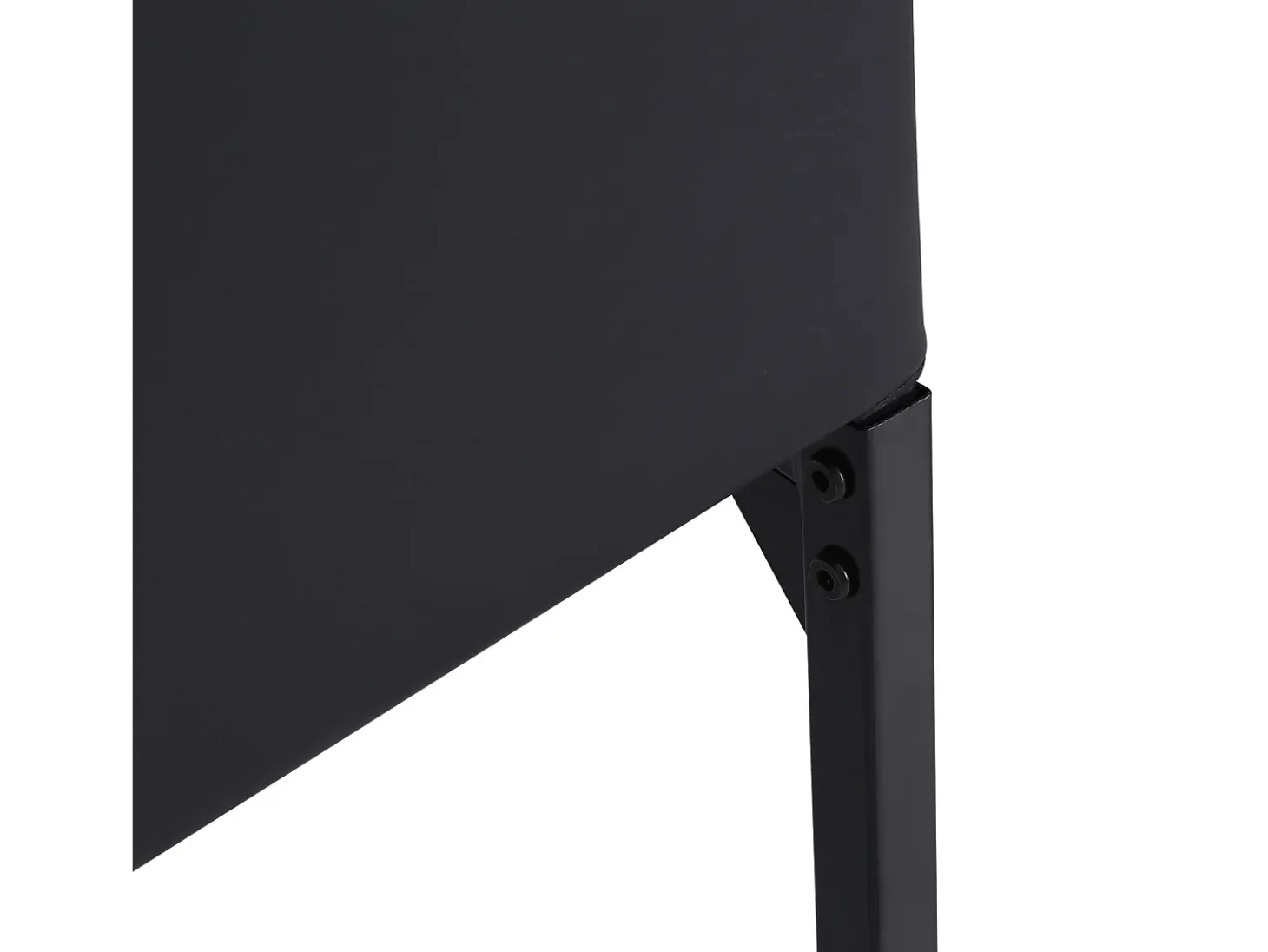 Juego de 4 sillas de comedor tapizadas, respaldo alto y patas de acero, color negro (41 x 50 x 91 cm)