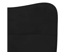 Juego de 2 sillas de comedor de terciopelo negro