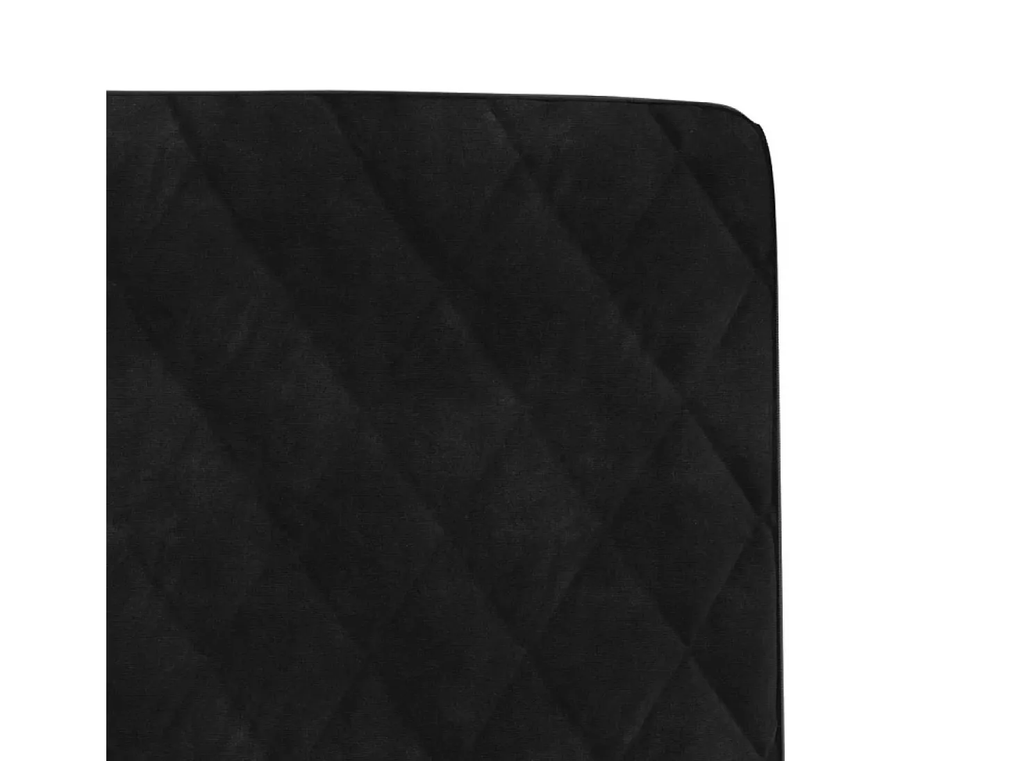 Juego de 6 sillas de comedor de terciopelo negro
