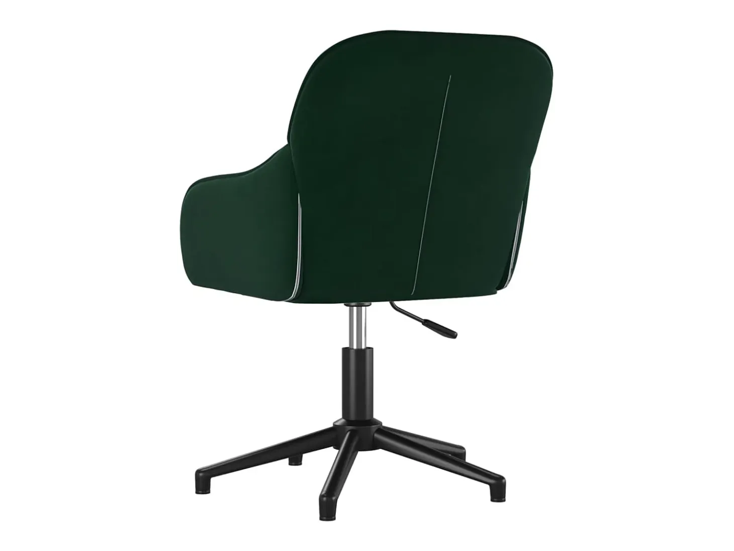 Juego de 2 sillas de comedor giratorias de terciopelo verde oscuro