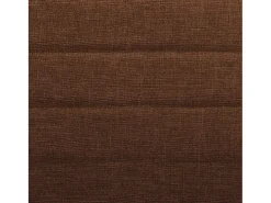 Juego de 6 sillas de comedor de tela marrón