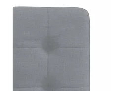 Juego de 6 sillas de comedor de tela gris claro