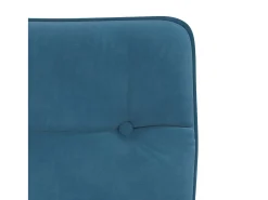 Juego de 6 sillas de comedor de terciopelo azul