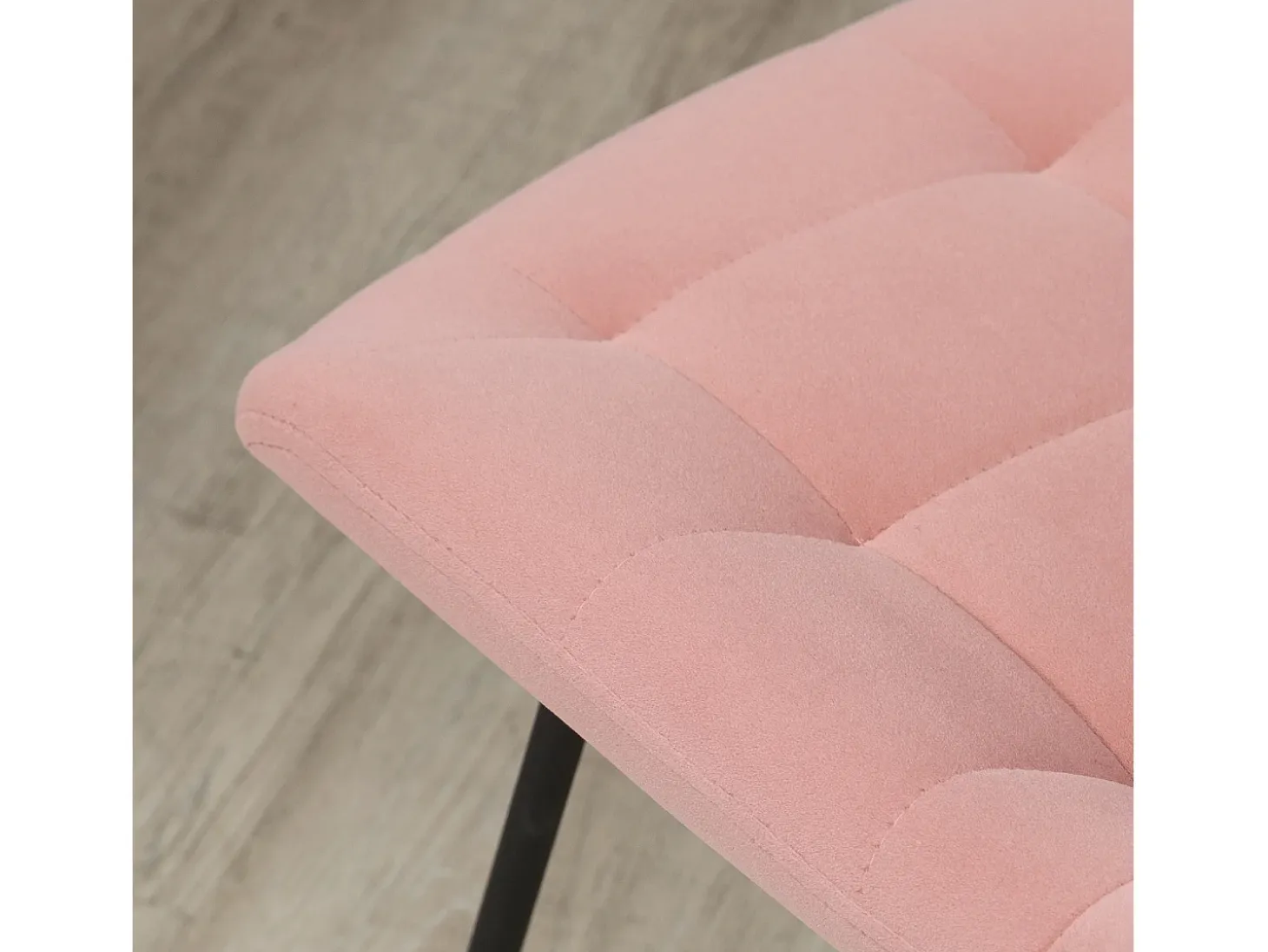 Juego de 2 sillas de comedor, silla de cocina con respaldo, funda de terciopelo en color rosa, diseño retro, patas de acero