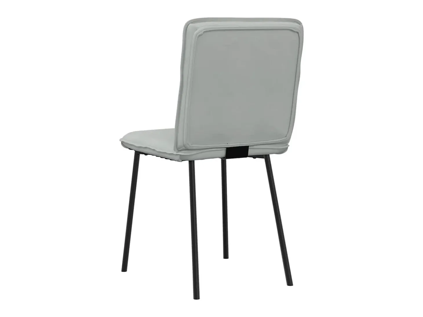 Juego de 6 sillas de comedor de terciopelo gris claro